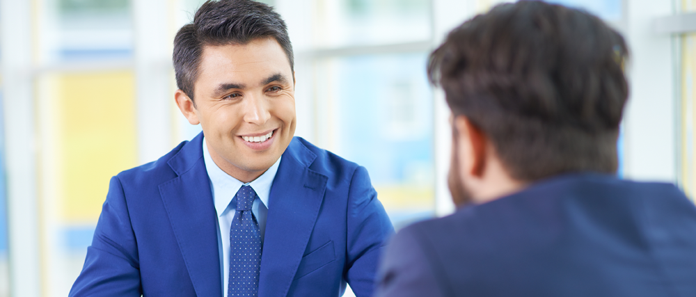 Man Interviewing for Job